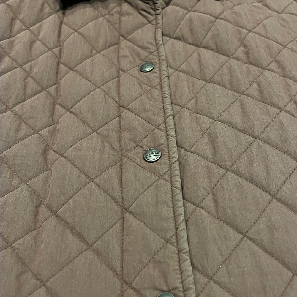L.L Bean Vintage Quilted Bark Jacket - Picture 3 of 14